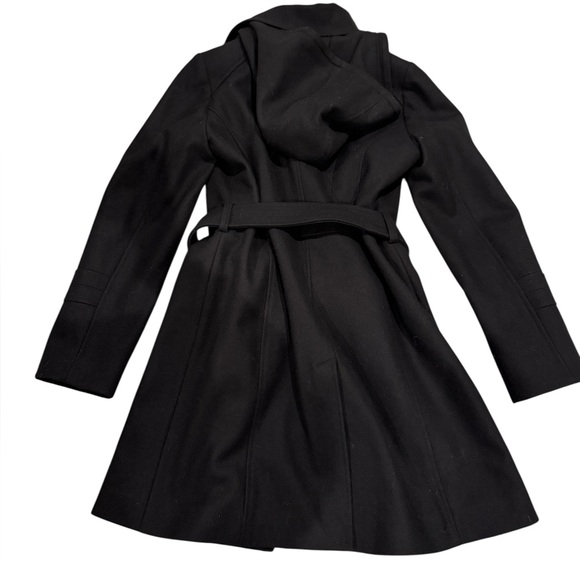 Michael Kors Wool Blend Black Trench Coat - Picture 11 of 13